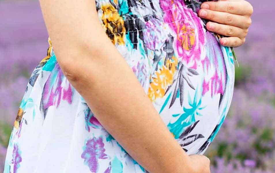 Pregnant Woman Holding Tummy Pregnant Woman Holding Tummy